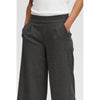 ICHI Gray Recycled Polyester Flared Pants