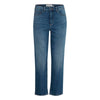ICHI Blue Cotton Mom Jeans