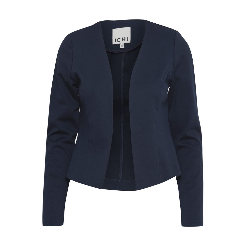 ICHI Blazer aus blauem Polyester
