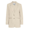 ICHI Beige Recycled Polyester Blazer