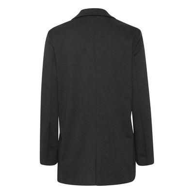 ICHI Black Recycled Polyester Blazer