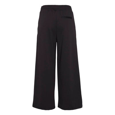 ICHI Black Recycled Polyester Flared Pants