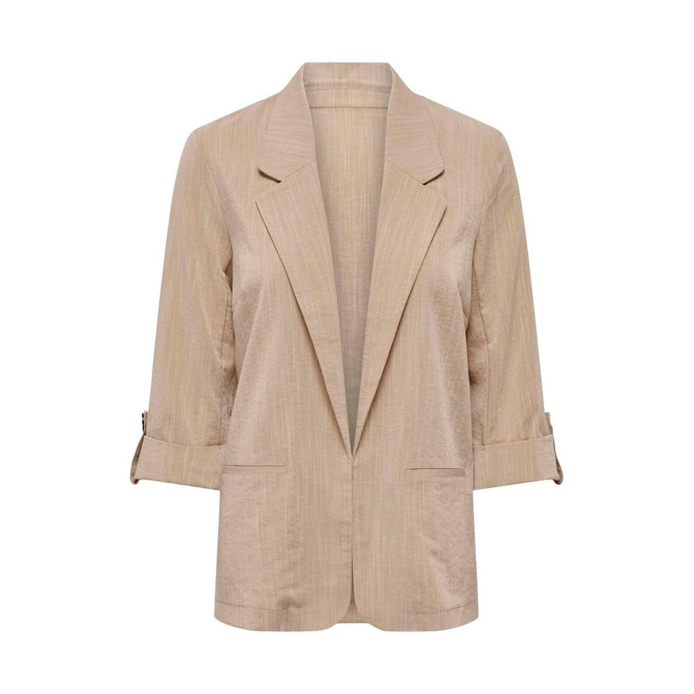 Nur beige Viskoseblazer