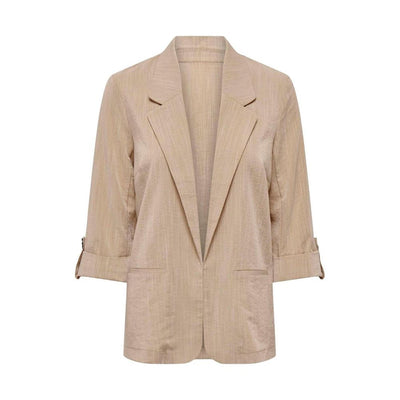 Nur beige Viskoseblazer