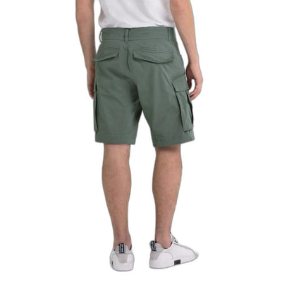 Grüne Bermuda-Shorts aus Baumwolle von Replay