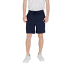 Hugo Boss Blue Cotton Bermuda Shorts