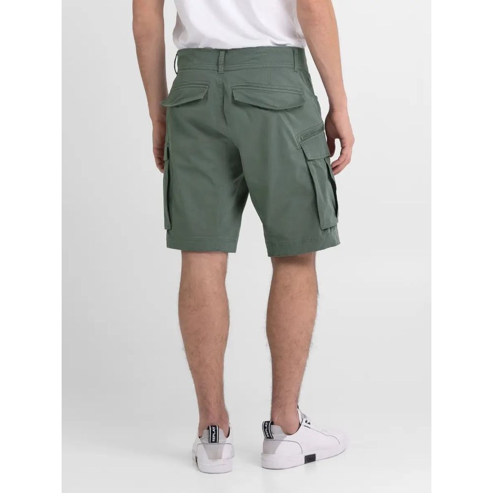 Grüne Bermuda-Shorts aus Baumwolle von Replay