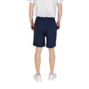 Hugo Boss Blue Cotton Bermuda Shorts