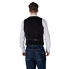 Gianni Lupo Black Cotton Waistcoat