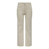 Only Beige Cotton Relaxed Fit Jeans