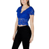 Morgan De Toi Blue Polyamide Top