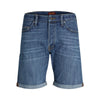 Jack Jones blaue Baumwoll-Bermudashorts
