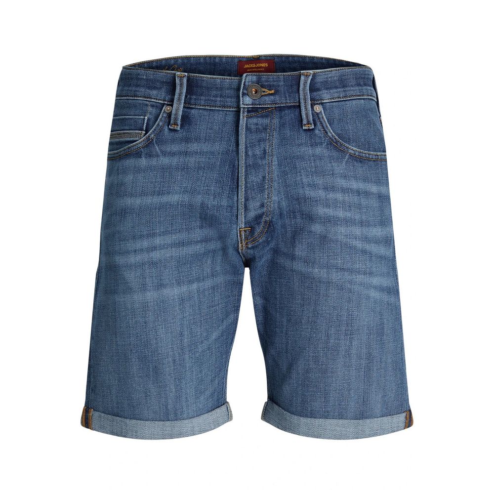 Jack Jones blaue Baumwoll-Bermudashorts