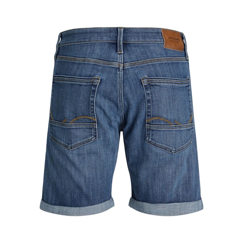 Jack Jones blaue Baumwoll-Bermudashorts