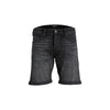 Jack Jones Black Cotton Bermuda Shorts