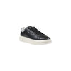 Armani Exchange Black And White Leather Low Top Sneakers