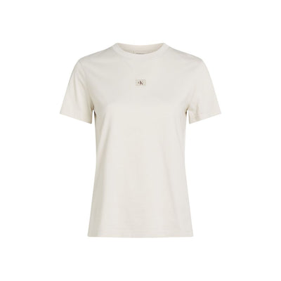 Calvin Klein Jeans Beige Recycled Cotton T-Shirt