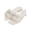 Guess Cream Leather Sandals