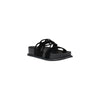 Liu Jo Black Leather Flat Sandals
