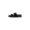 Liu Jo Black Leather Flat Sandals