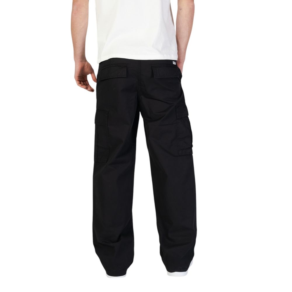 Jack Jones Schwarze Baumwoll-Cargohose