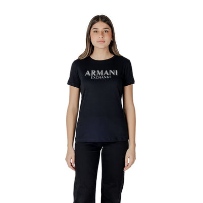 Armani Exchange Black Cotton Long Sleeve T-Shirt