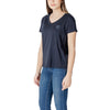 Armani Exchange Blue Cotton T-Shirt