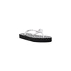 Armani Exchange Black And White Rubber Flip-Flop Sandals
