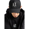 Armani Exchange Black Cotton Cap (Baseball Hat)