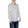 Armani Exchange White Linen Dress Shirt