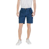 Hugo Boss Blue Cotton Bermuda Shorts