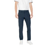 Hugo Boss Blue Polyester Skinny Pants