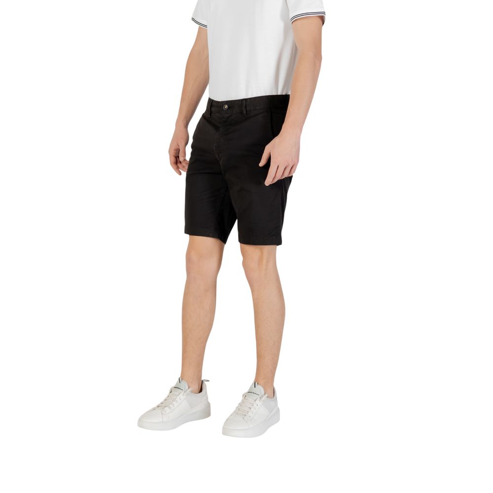 Hugo Boss Black Cotton Bermuda Shorts
