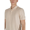 EA7 Emporio Armani Beige Cotton Polo Shirt
