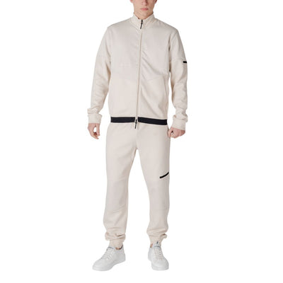 EA7 Emporio Armani Beige Cotton Sweatsuit
