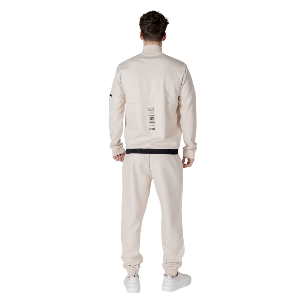 EA7 Emporio Armani Beige Cotton Sweatsuit