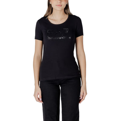 EA7 Emporio Armani Black Cotton Sportswear