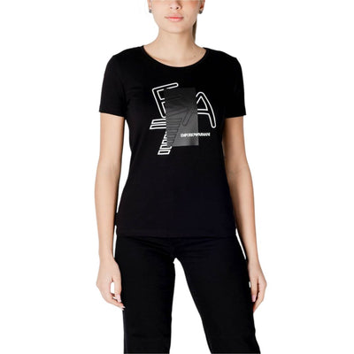 EA7 Emporio Armani Black Cotton T-Shirt