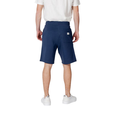 Replay blaue Baumwoll-Bermudashorts