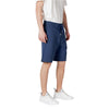 Replay blaue Baumwoll-Bermudashorts