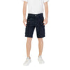 Replay blaue Baumwoll-Bermudashorts