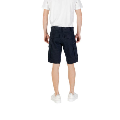 Replay blaue Baumwoll-Bermudashorts