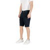 Replay blaue Baumwoll-Bermudashorts