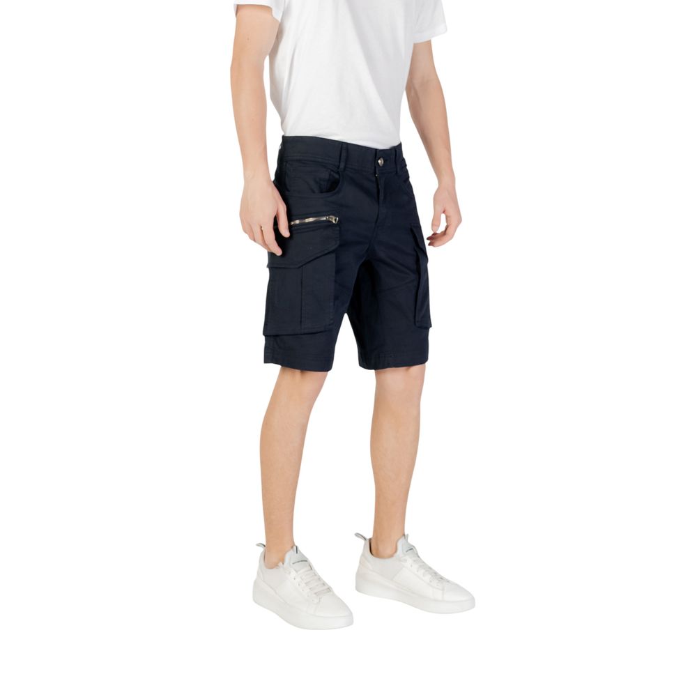 Replay blaue Baumwoll-Bermudashorts