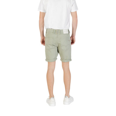 Grüne Bermuda-Shorts aus Baumwolle von Replay