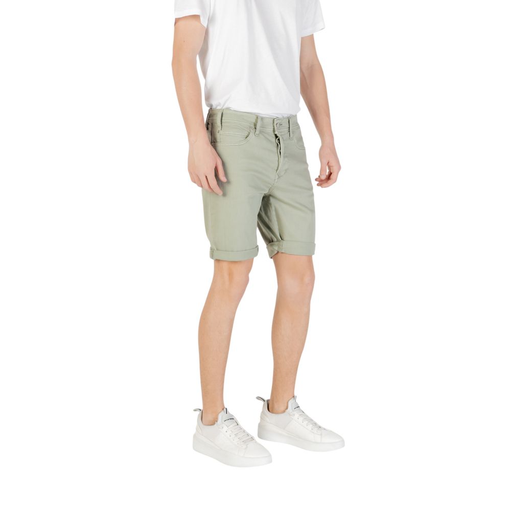 Grüne Bermuda-Shorts aus Baumwolle von Replay