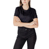 Jacqueline De Yong Black Cotton T-Shirt