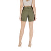 Only Green Viscose Bermuda Shorts