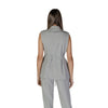 Vila Clothes Gray Recycled Polyester Waistcoat