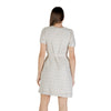 Vila Clothes Beige Recycled Polyester Short Dress